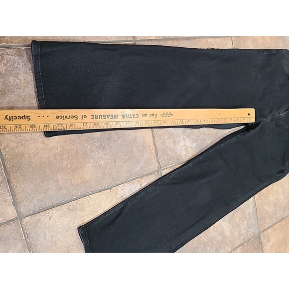 Hudson Noa Stellar Coated Jeans 31 Womens Black Mid Rise Straight Leg Cropped - Picture 14 of 14